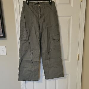 Forever 21 Olive Wide Leg Pants